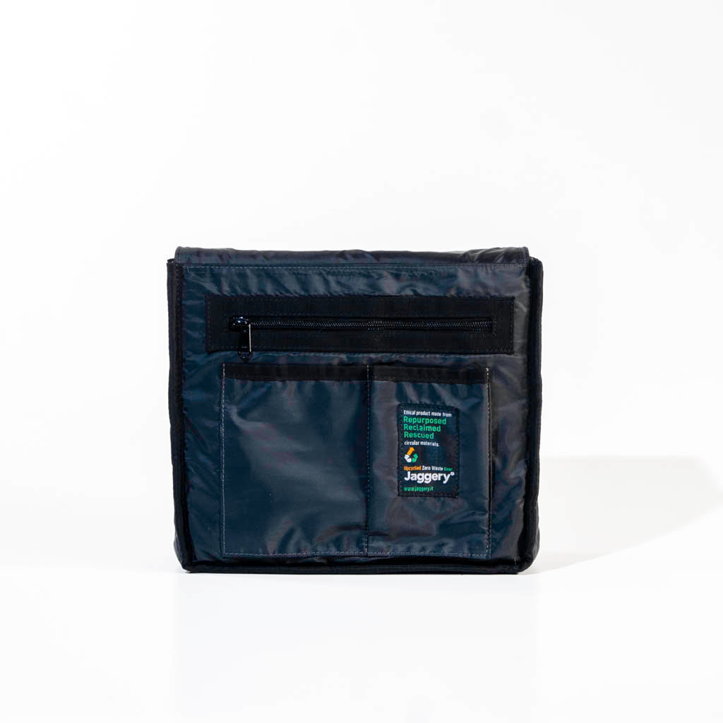 Cafe Sacthel In Green Cargo With Black Canvas