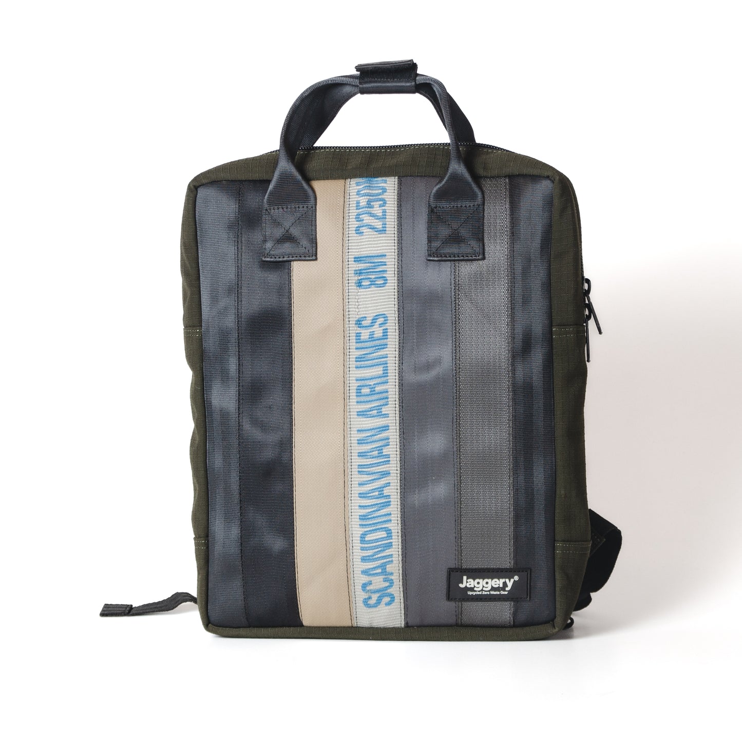 Arrive Backpack In White/Blu Cargo & Other Belts With Og Canvas