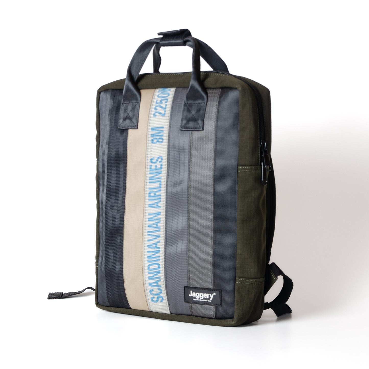 Arrive Backpack In White/Blu Cargo & Other Belts With Og Canvas