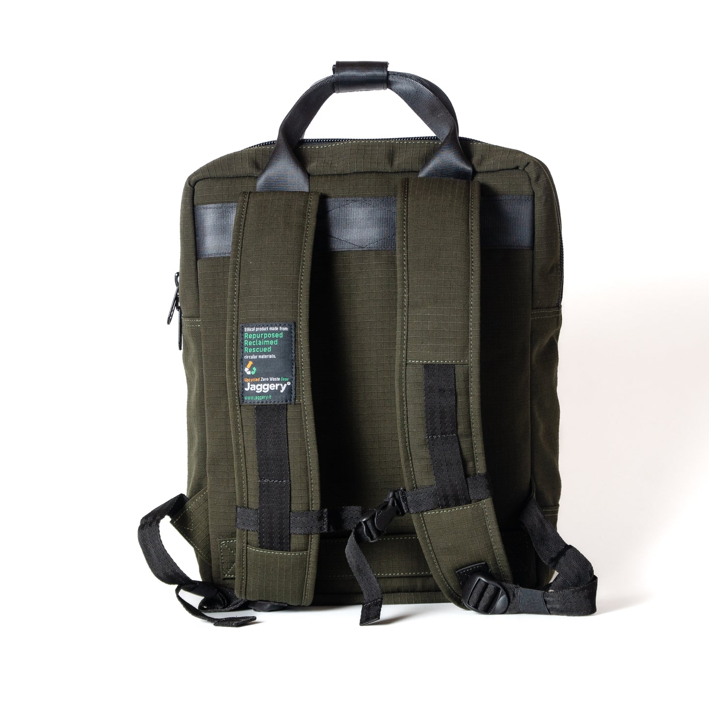 Arrive Backpack In White/Blu Cargo & Other Belts With Og Canvas