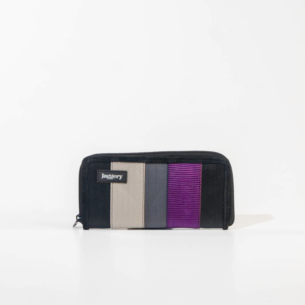 Zippi Women’S Wallet In Violet Cargo & Other Seat Belts