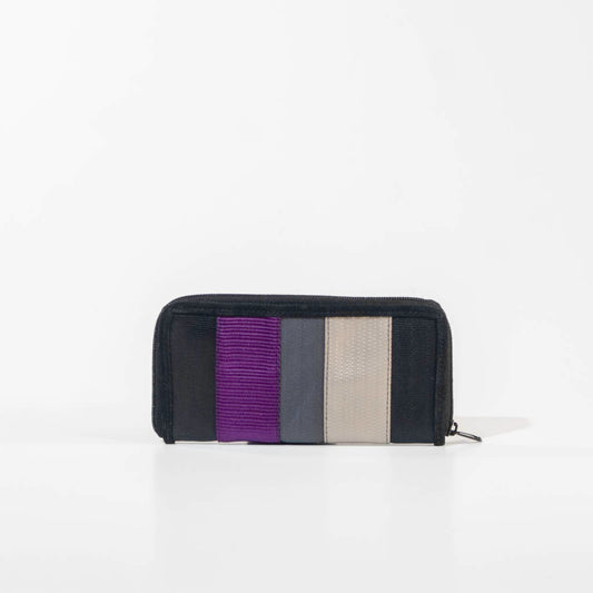 Zippi Women’S Wallet In Violet Cargo & Other Seat Belts