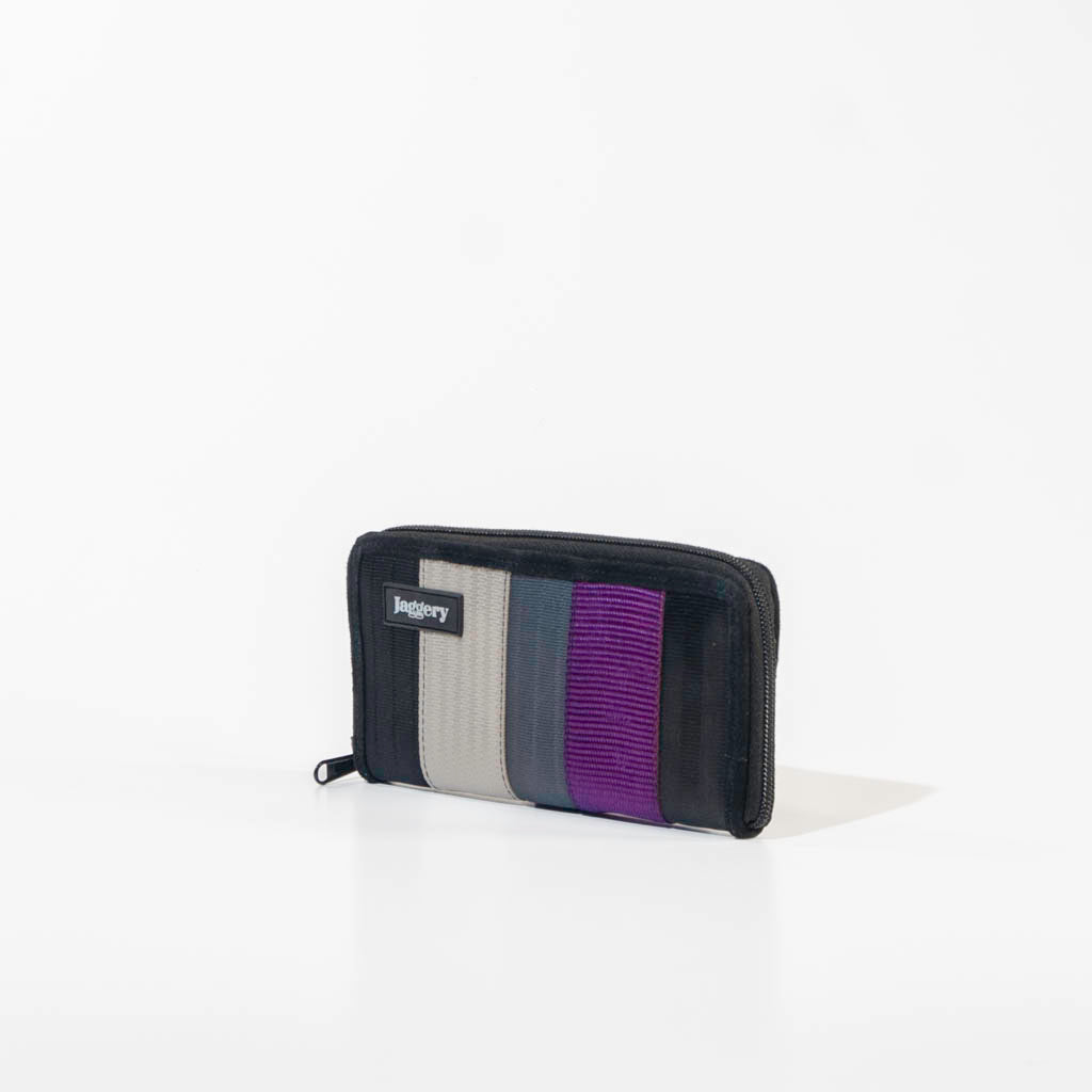Zippi Women’S Wallet In Violet Cargo & Other Seat Belts