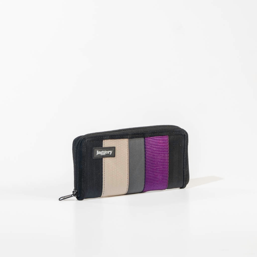 Zippi Women’S Wallet In Violet Cargo & Other Seat Belts