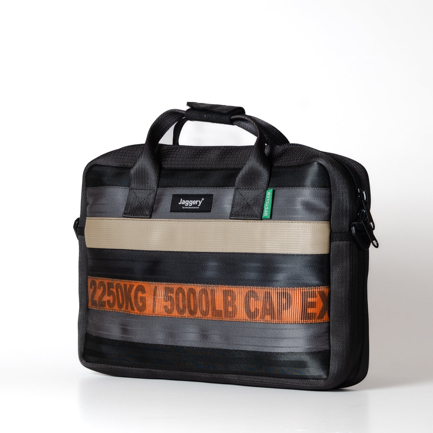 Cofounder's Bag In Orange Cargo Belts And Car Seat Belts