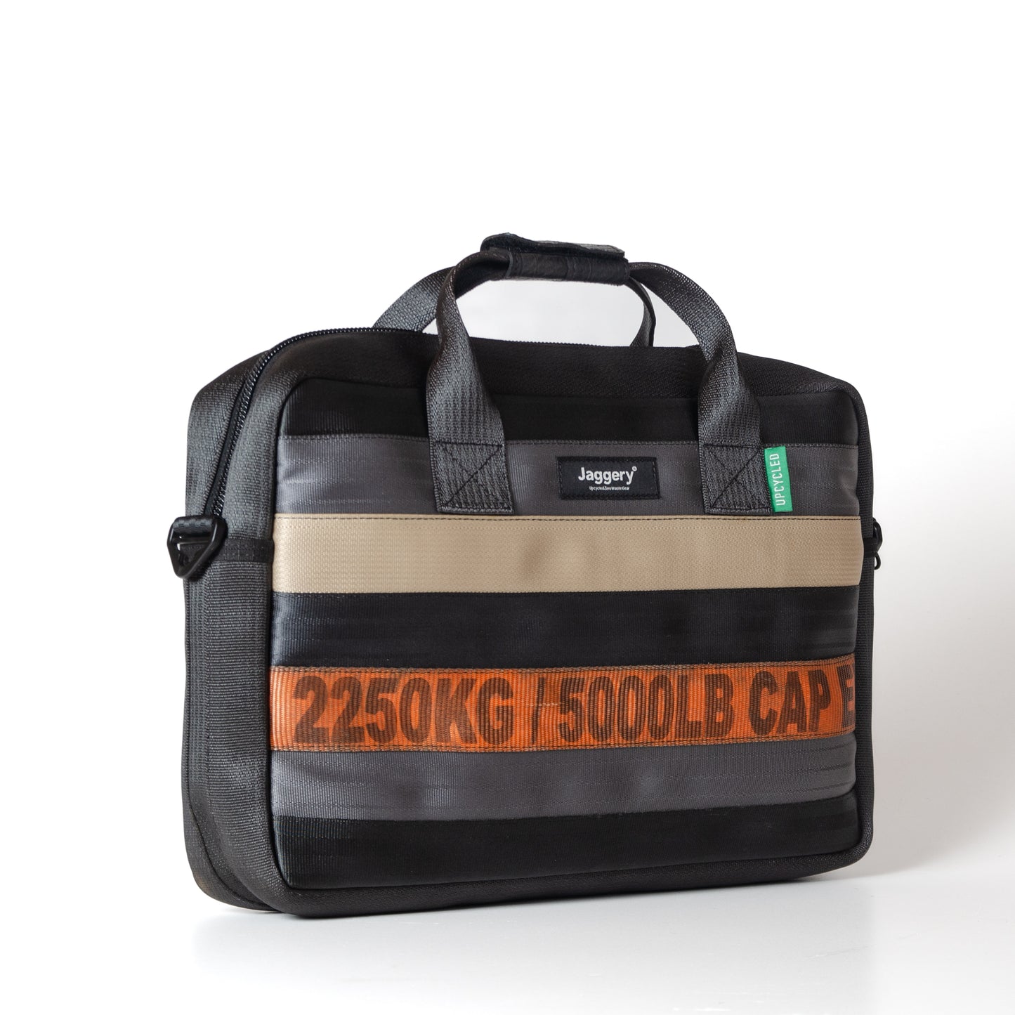 Cofounder's Bag In Orange Cargo Belts And Car Seat Belts
