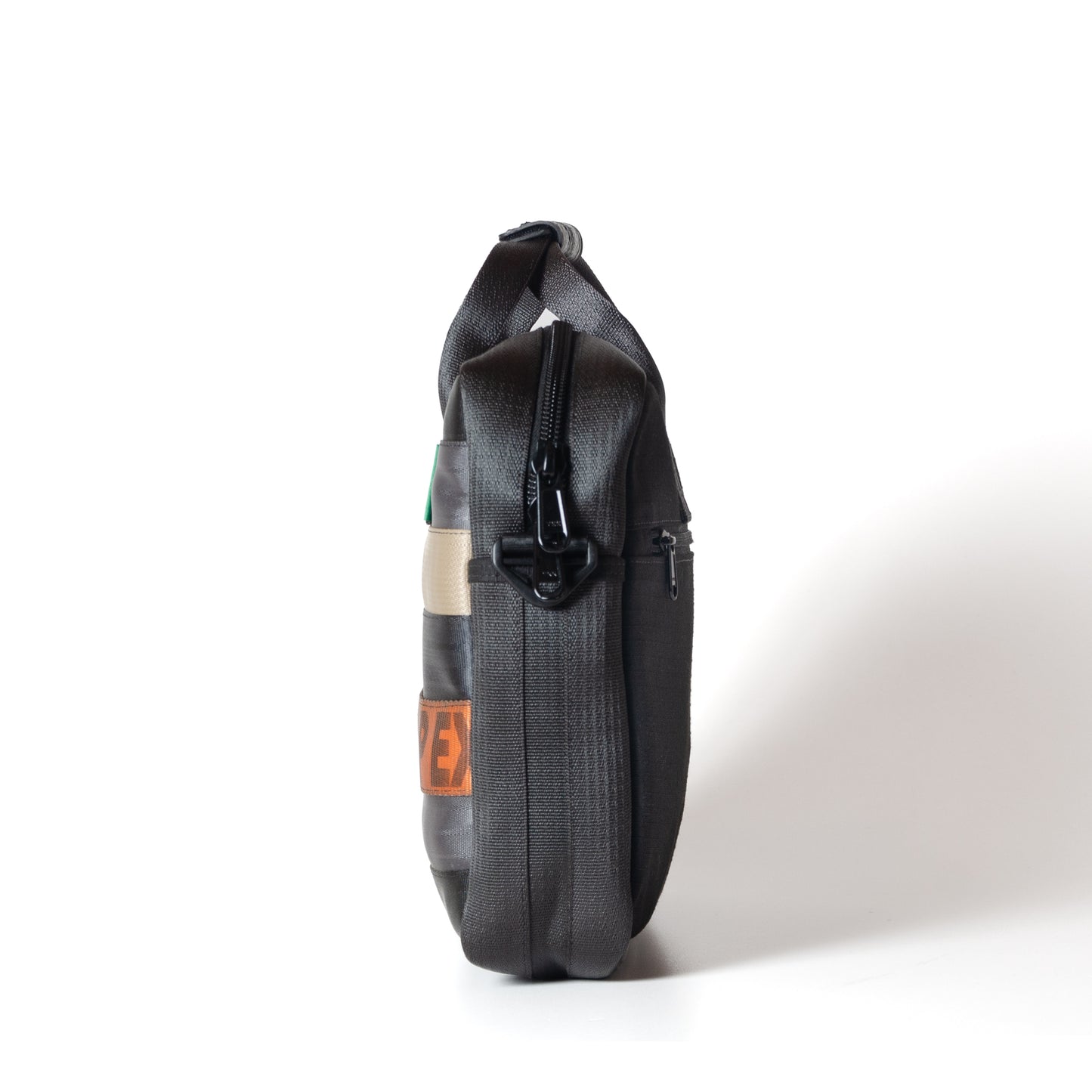 Cofounder's Bag In Orange Cargo Belts And Car Seat Belts