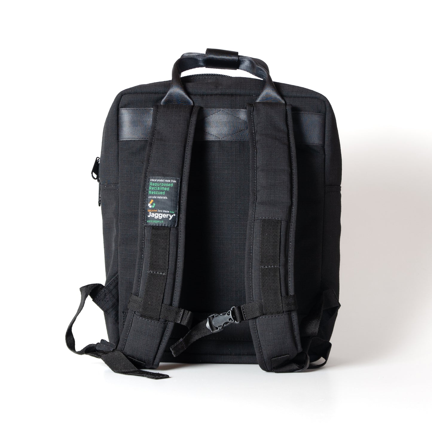 Arrive Backpack In Seat Belts & Black Canvas