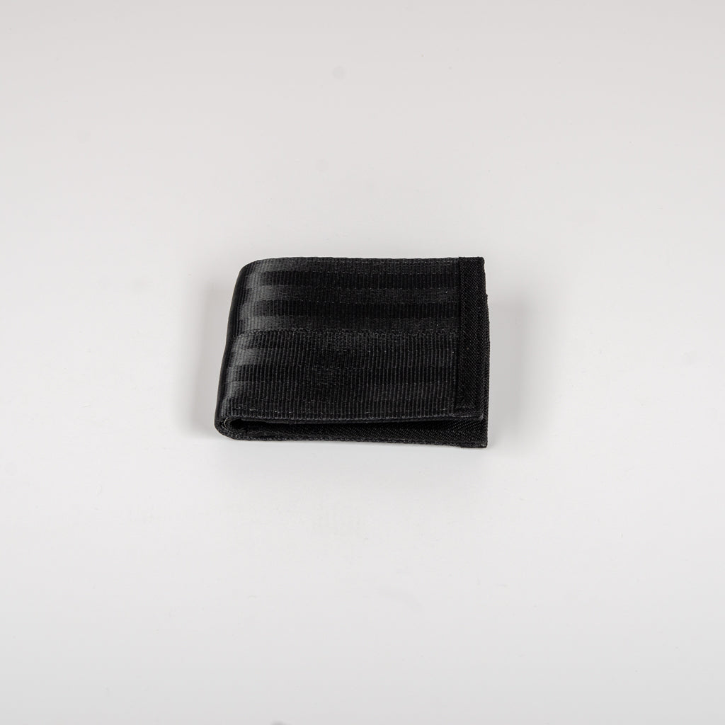 Card Wallet In All Black Seat Belts