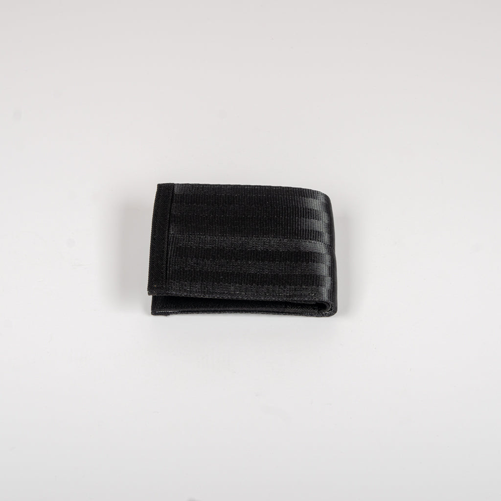Card Wallet In All Black Seat Belts