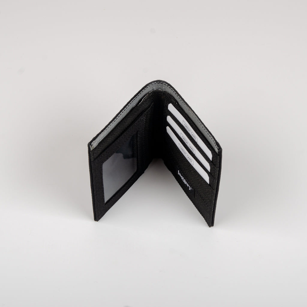 Card Wallet In All Black Seat Belts
