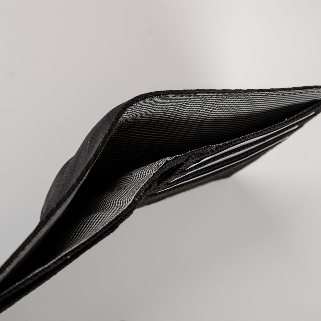 Card Wallet In All Black Seat Belts