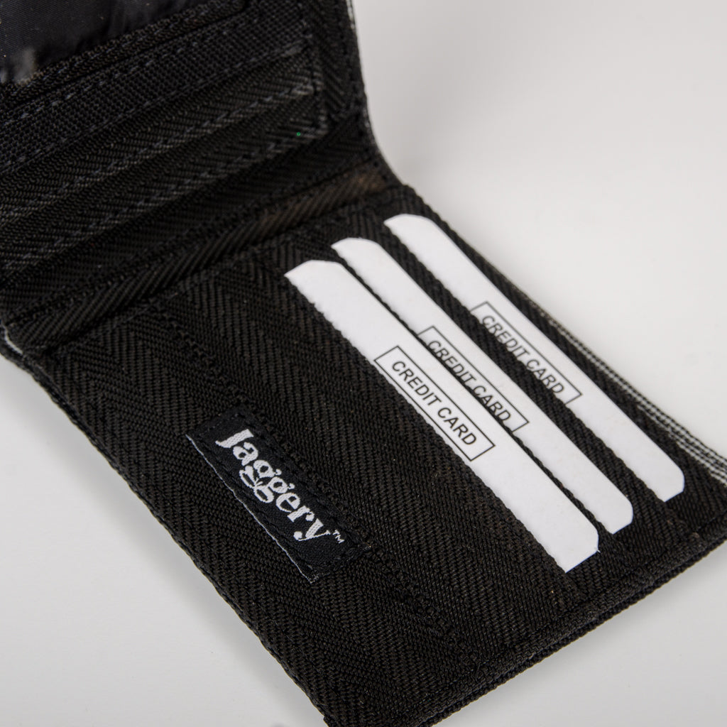 Card Wallet In All Black Seat Belts