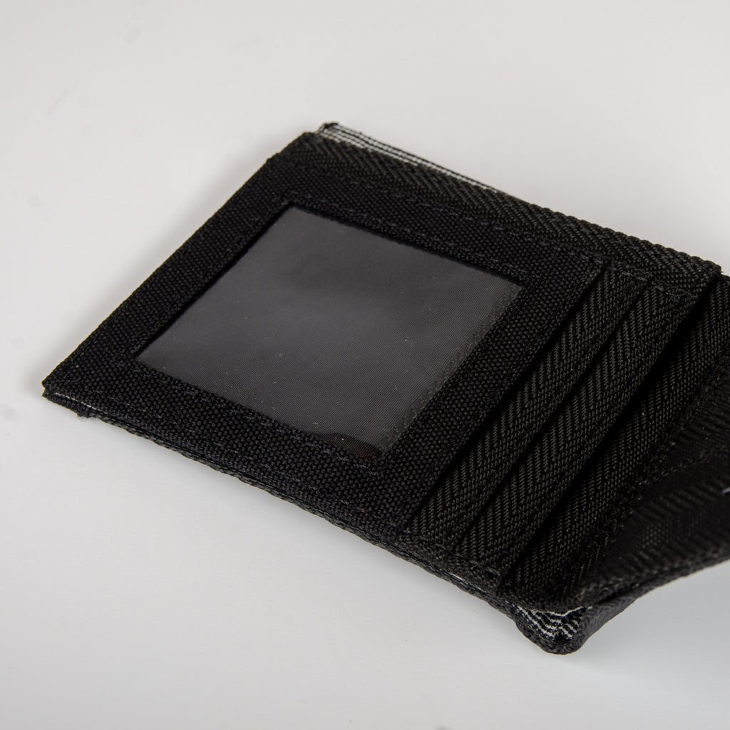 Card Wallet In All Black Seat Belts