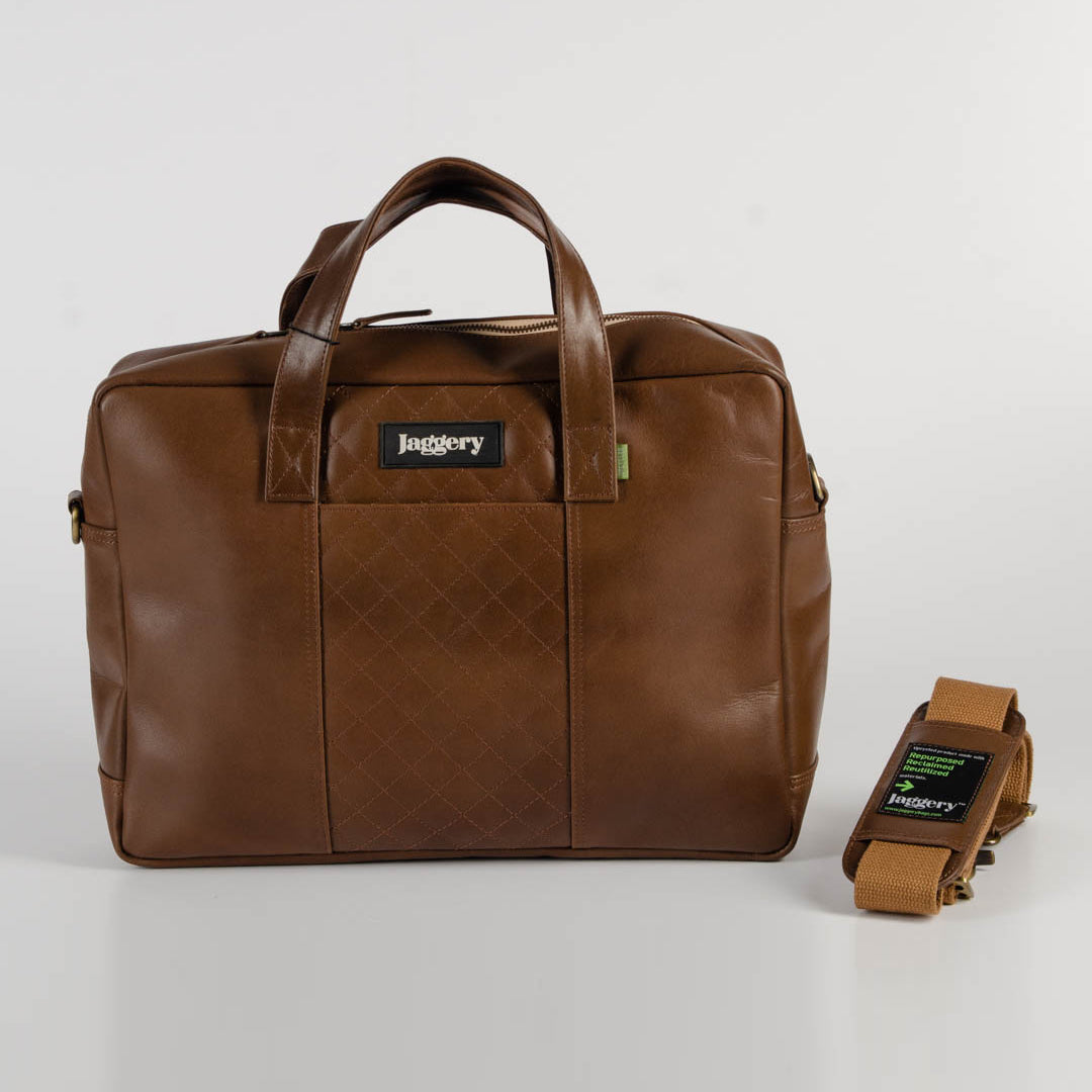 Cofounder’s Brief In Salvaged Leather