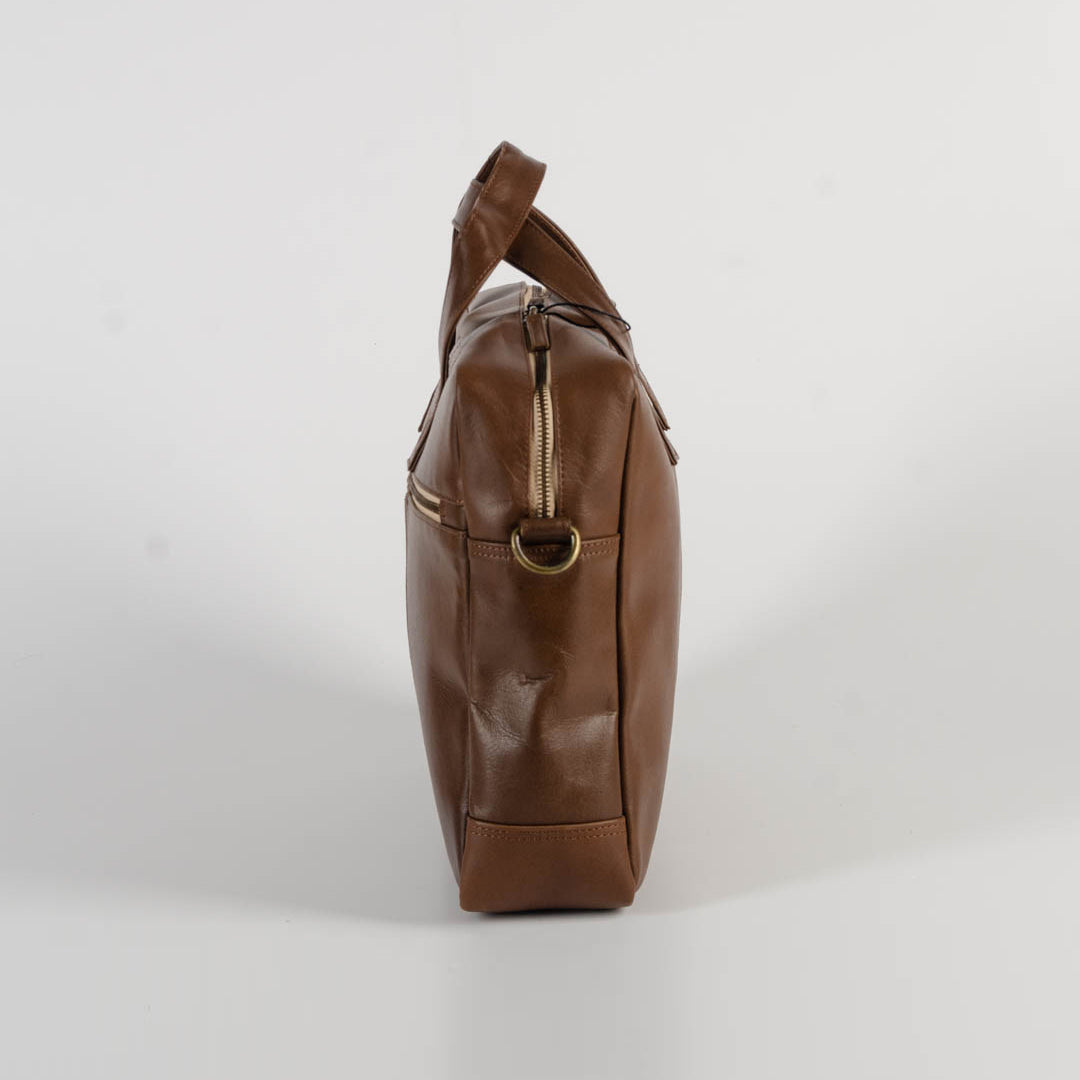 Cofounder’s Brief In Salvaged Leather