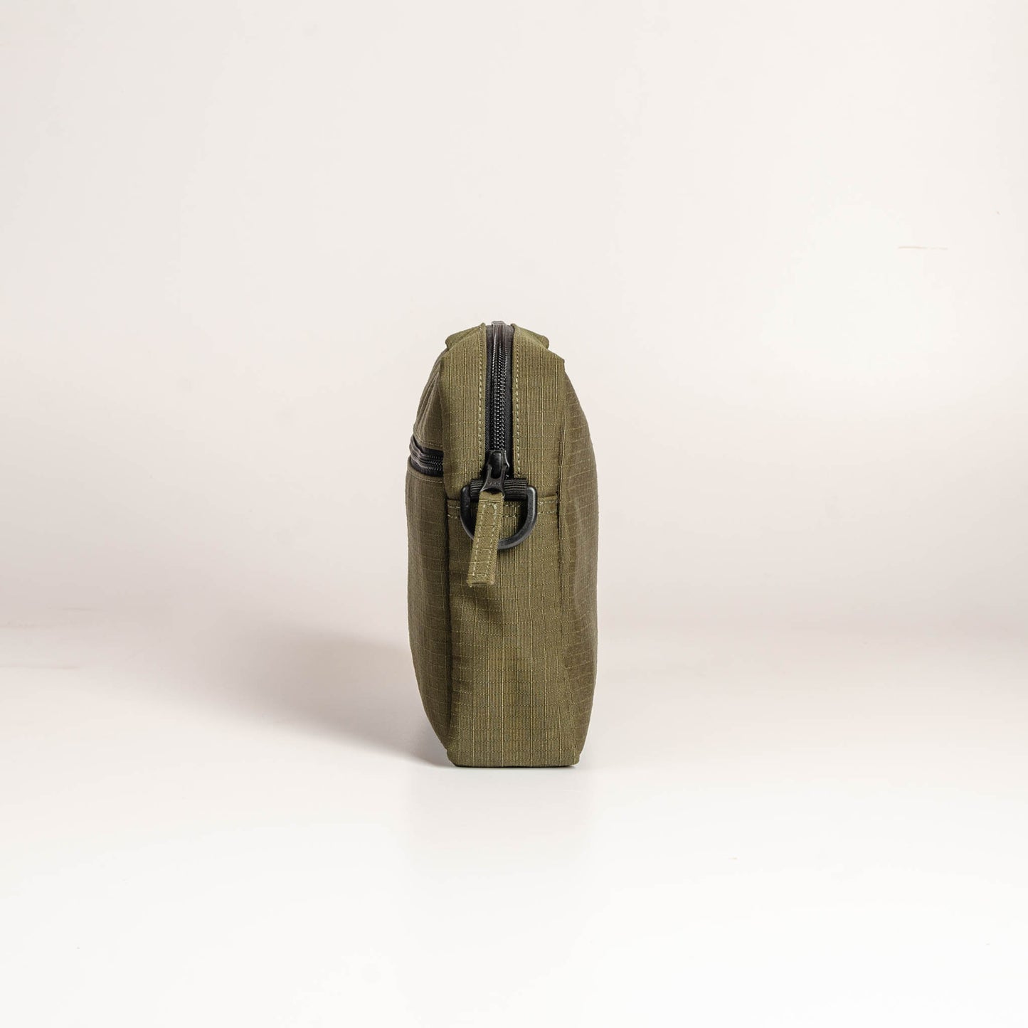 Tactical Sling Bag In Og Canvas & Orange Cargo Belts (Horizontal)