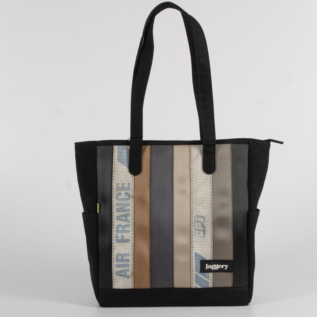 MARLINI TOTE IN AIR FRANCE CARGO AND OTHERS & BLACK CANVAS