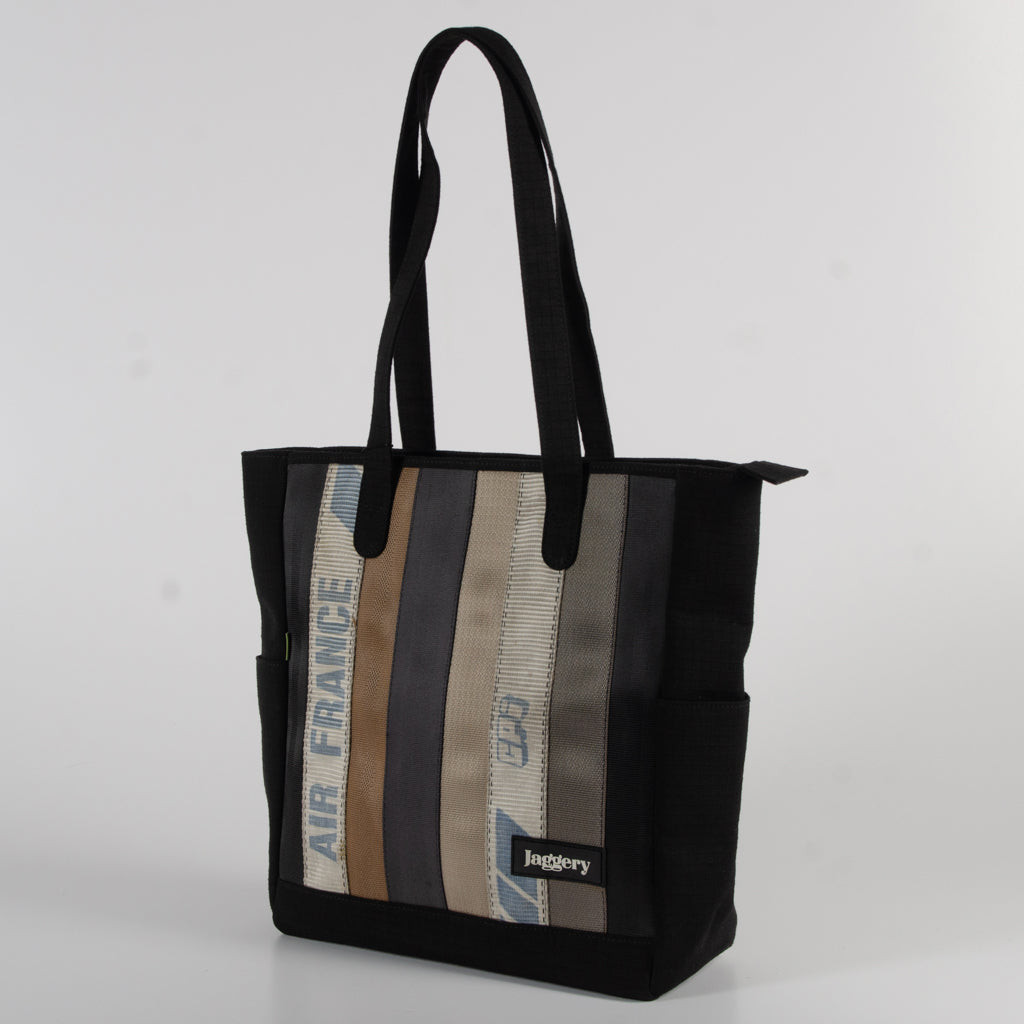 MARLINI TOTE IN AIR FRANCE CARGO AND OTHERS & BLACK CANVAS