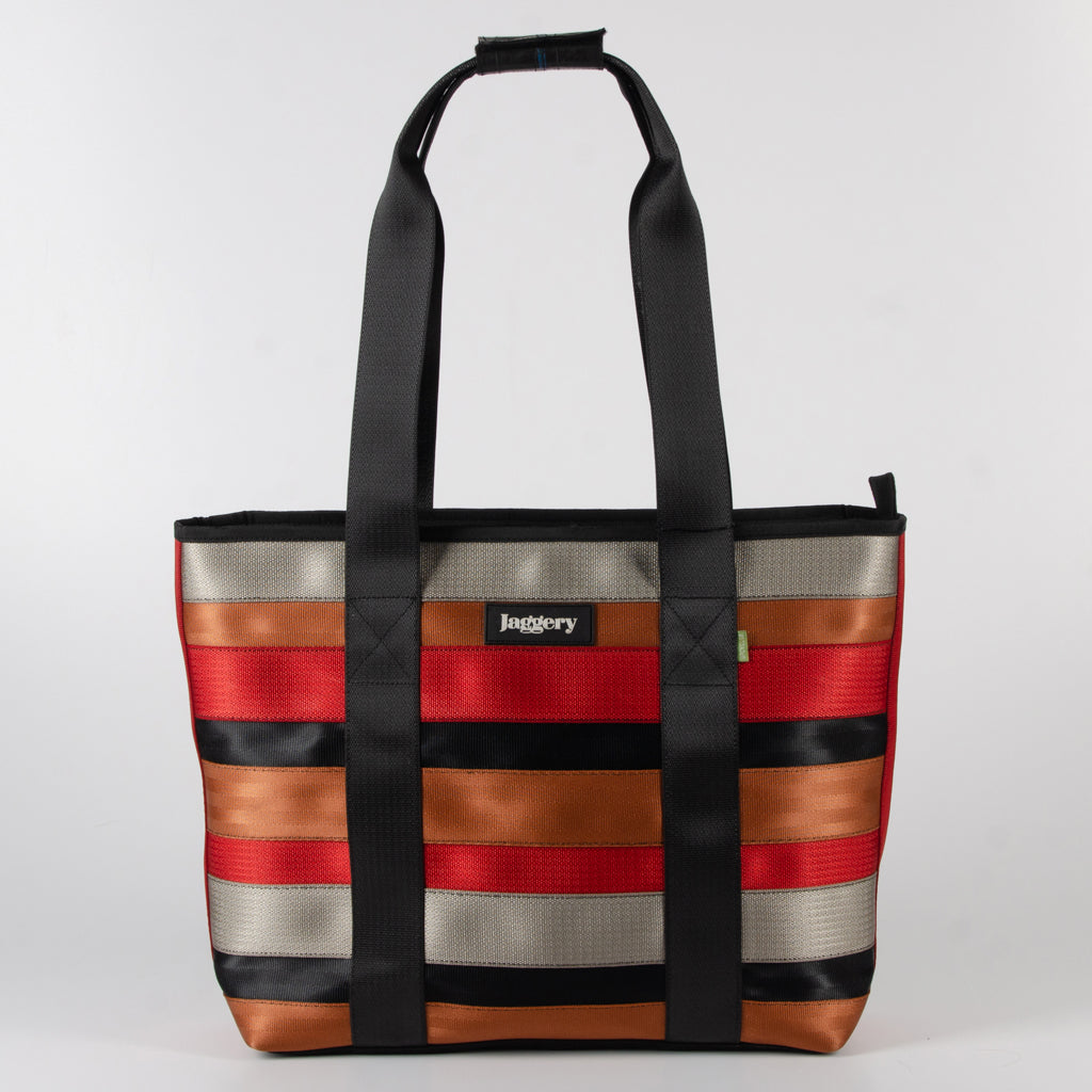 Festival Tote Bag In Multicolored Belts