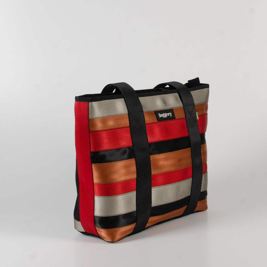 Festival Tote Bag In Multicolored Belts