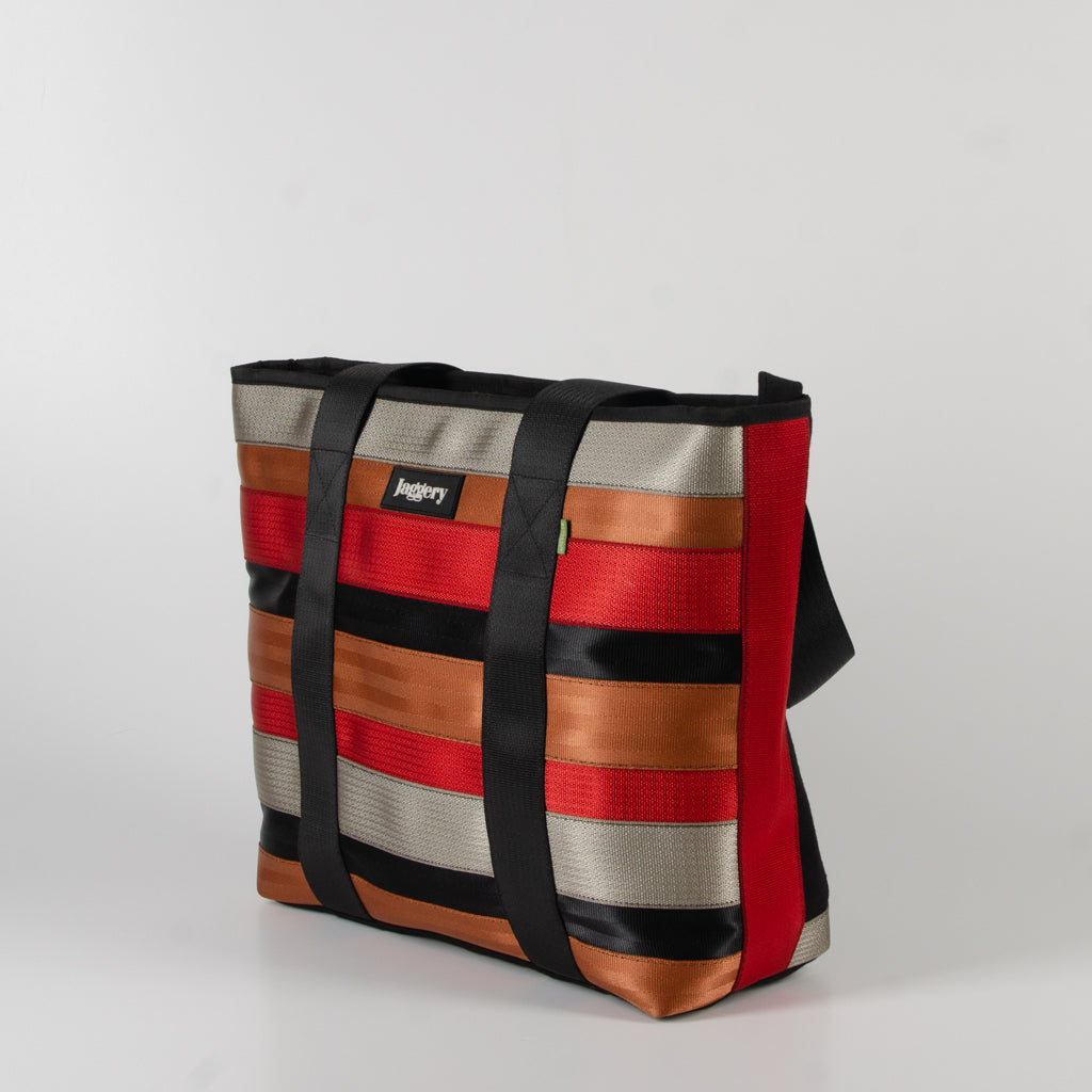 Festival Tote Bag In Multicolored Belts