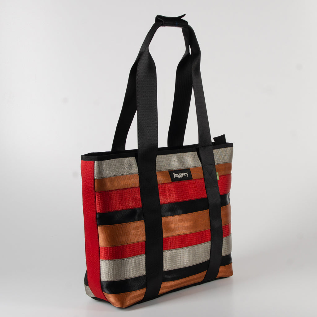 Festival Tote Bag In Multicolored Belts