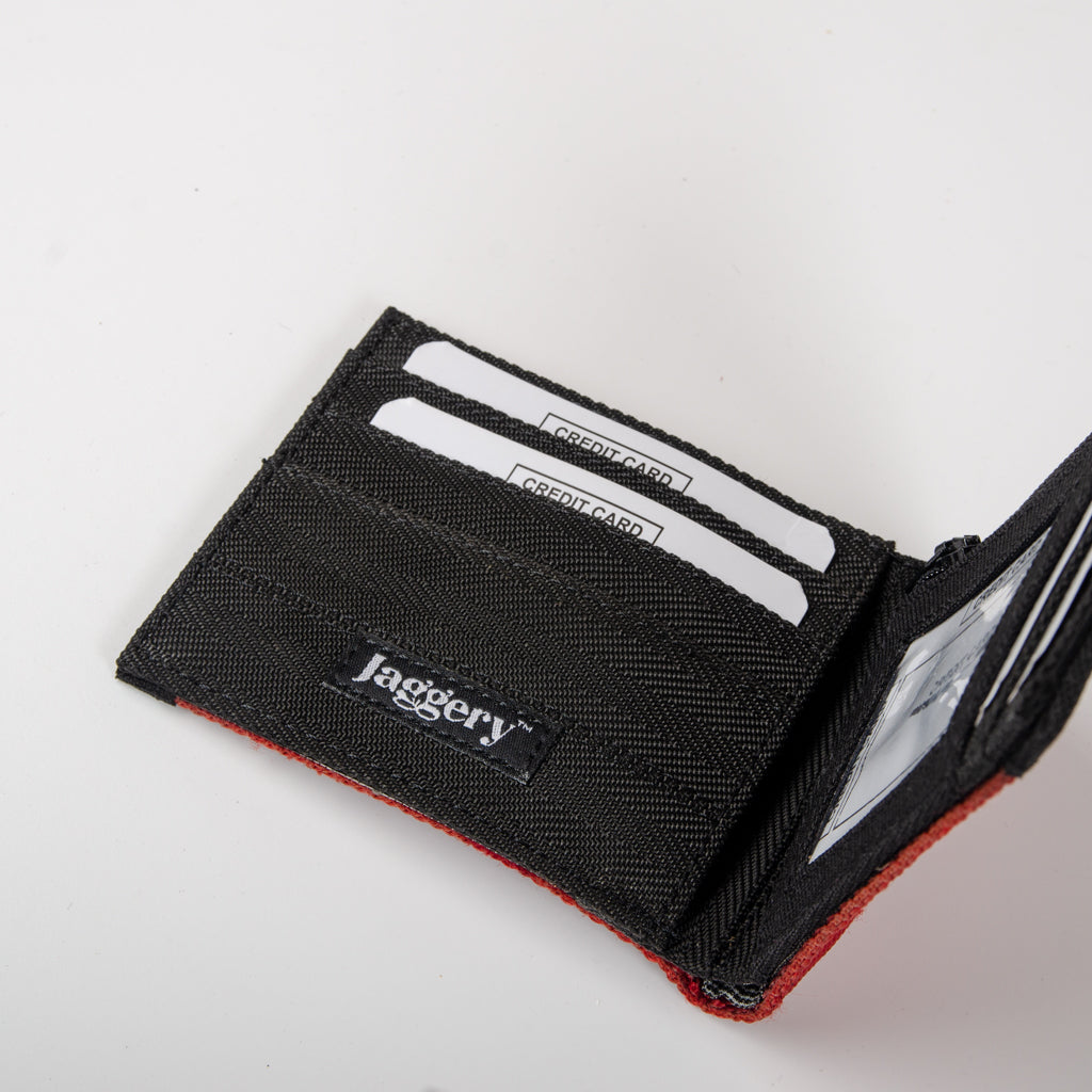 Zip Wallet In Red Swiss Gargo Belts