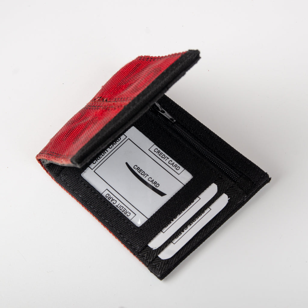 Zip Wallet In Red Swiss Gargo Belts