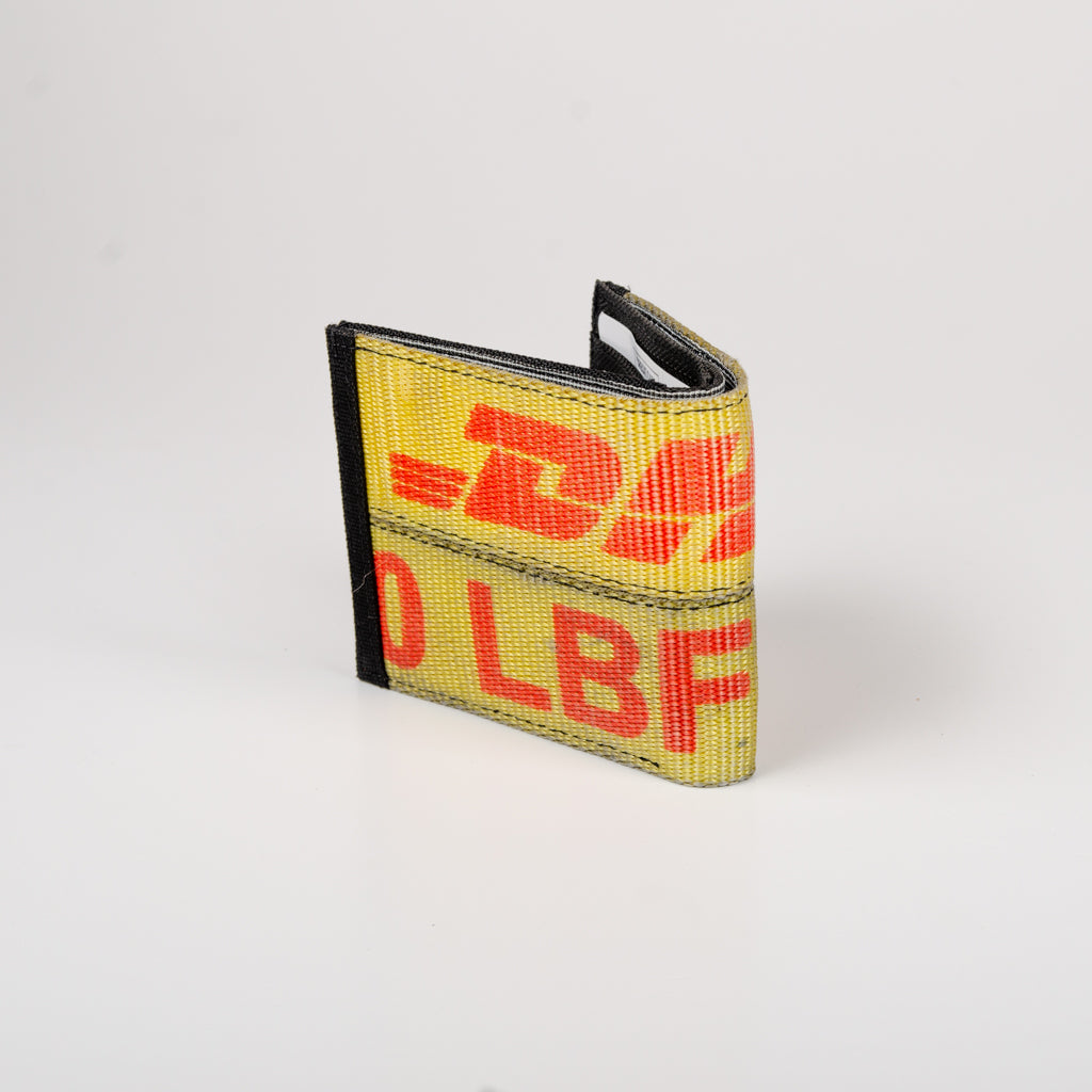 Zip Wallet In Yellow Dhl Gargo Belts
