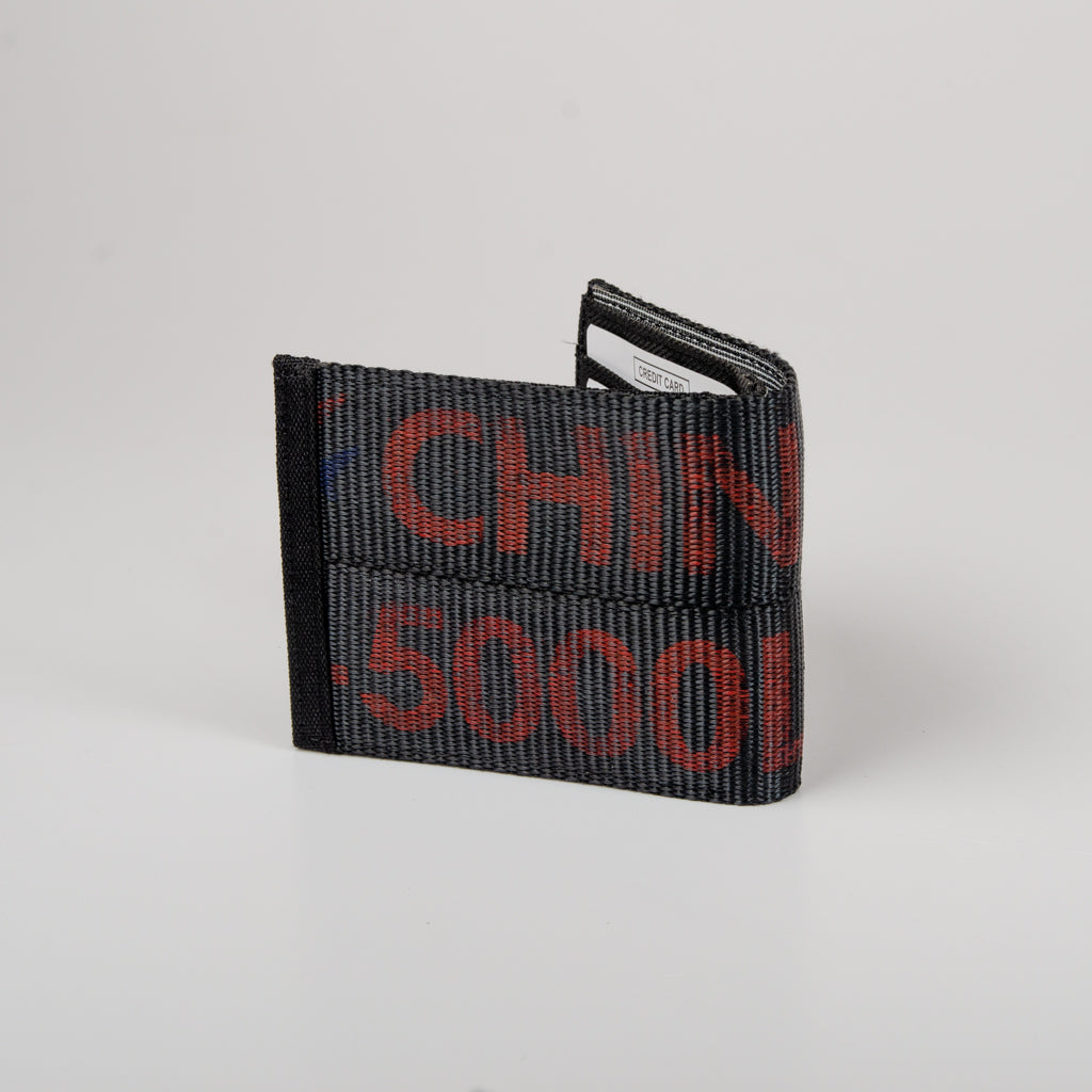 Zip Wallet In Black China Gargo Belts