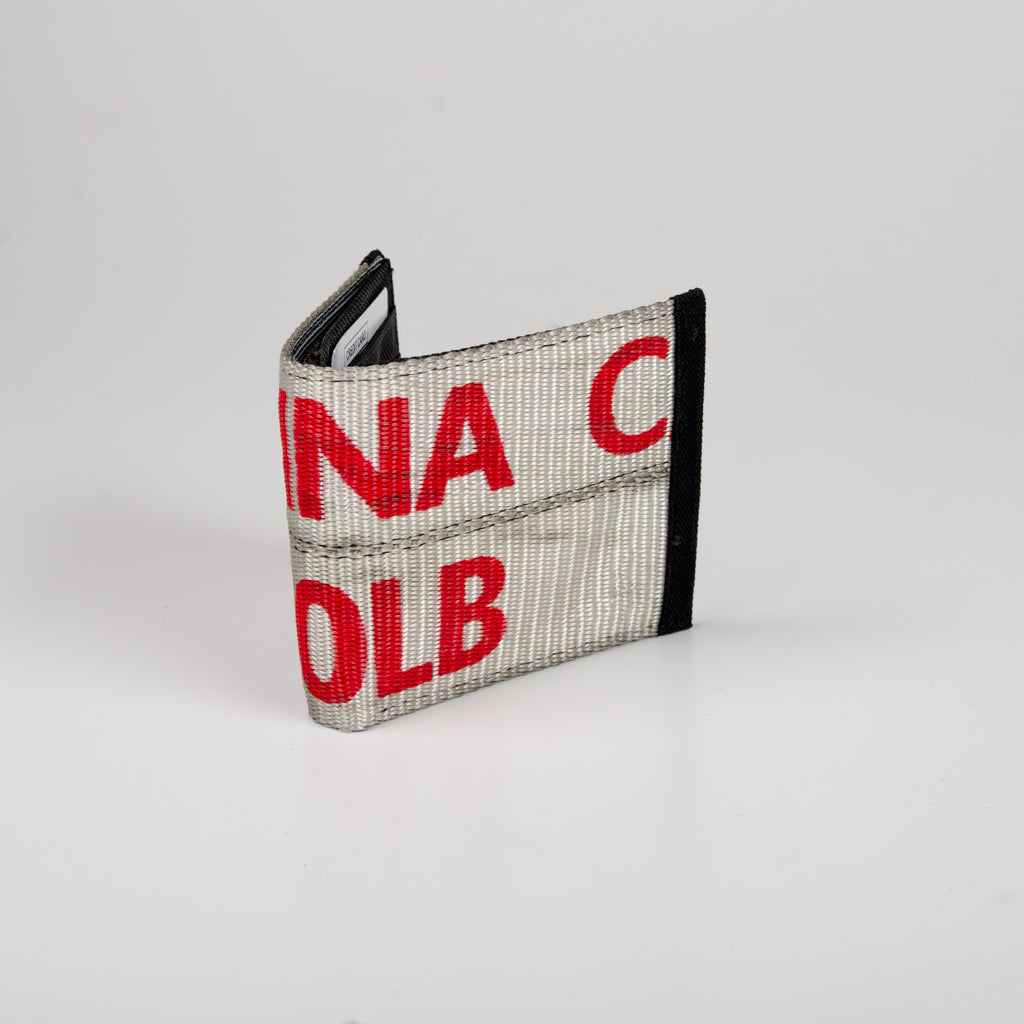 Zip Wallet In White Gargo Belts