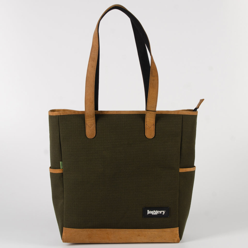 Marlini Tote In Og Canvas & Salvaged Leather