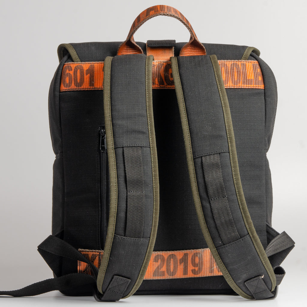 Back To School Backpack In Army Canvas & Cargo Belts With Cobra Buckle