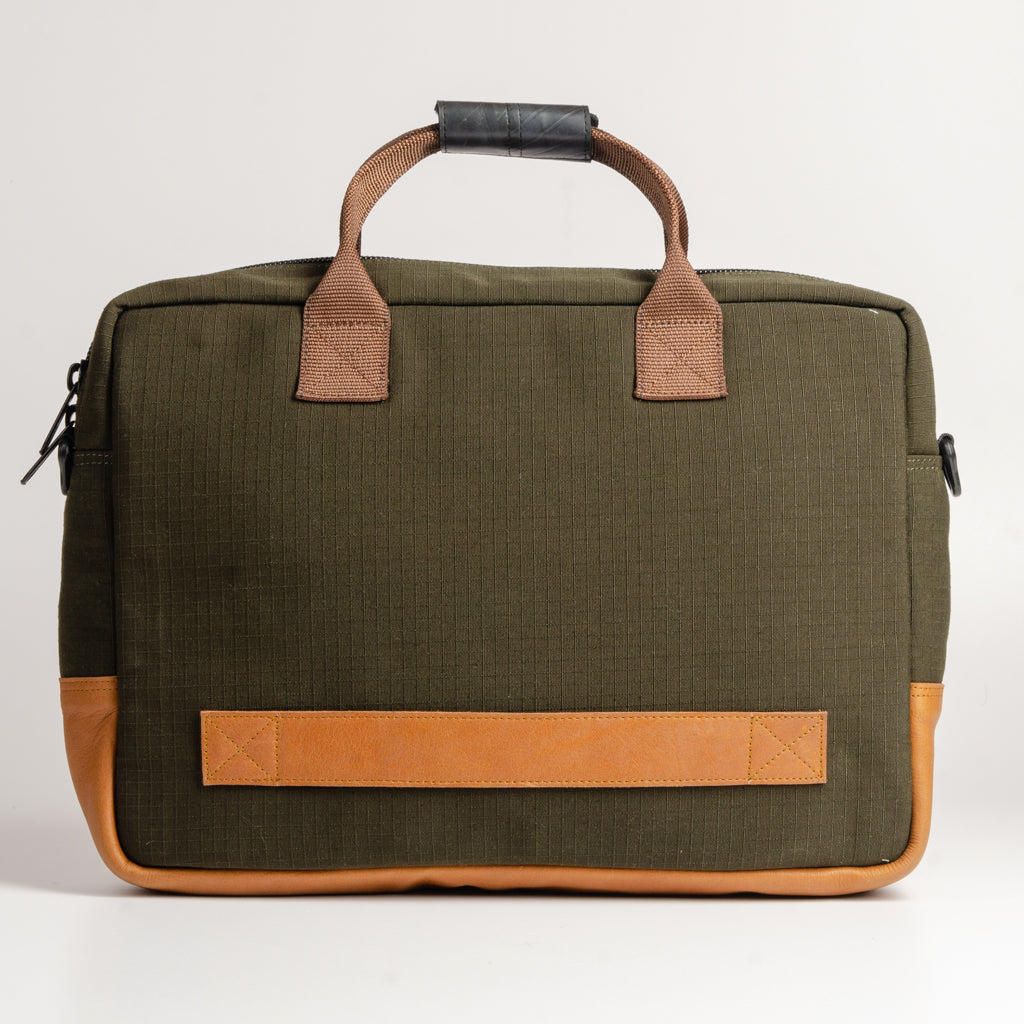 Hustler's Everyday Bag In Olive Green & Nubuck