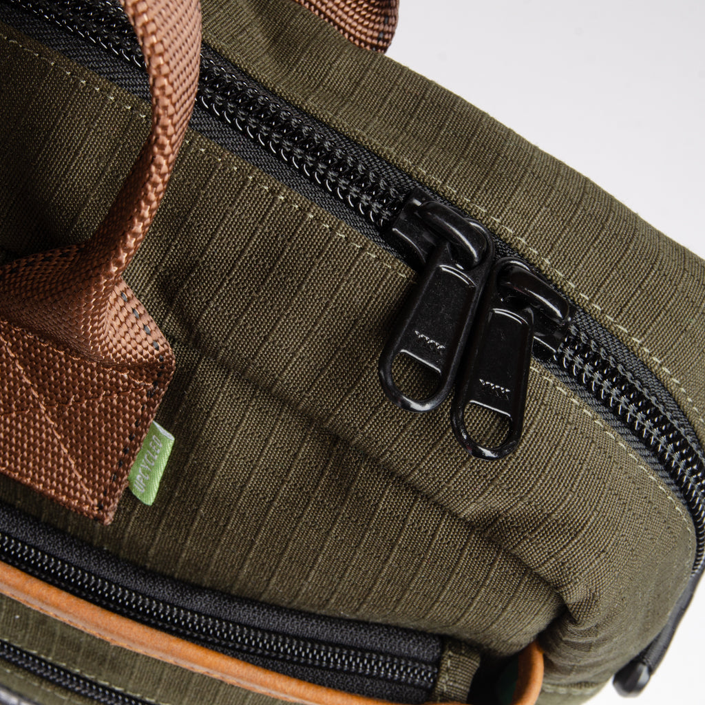 Hustler's Everyday Bag In Olive Green & Nubuck