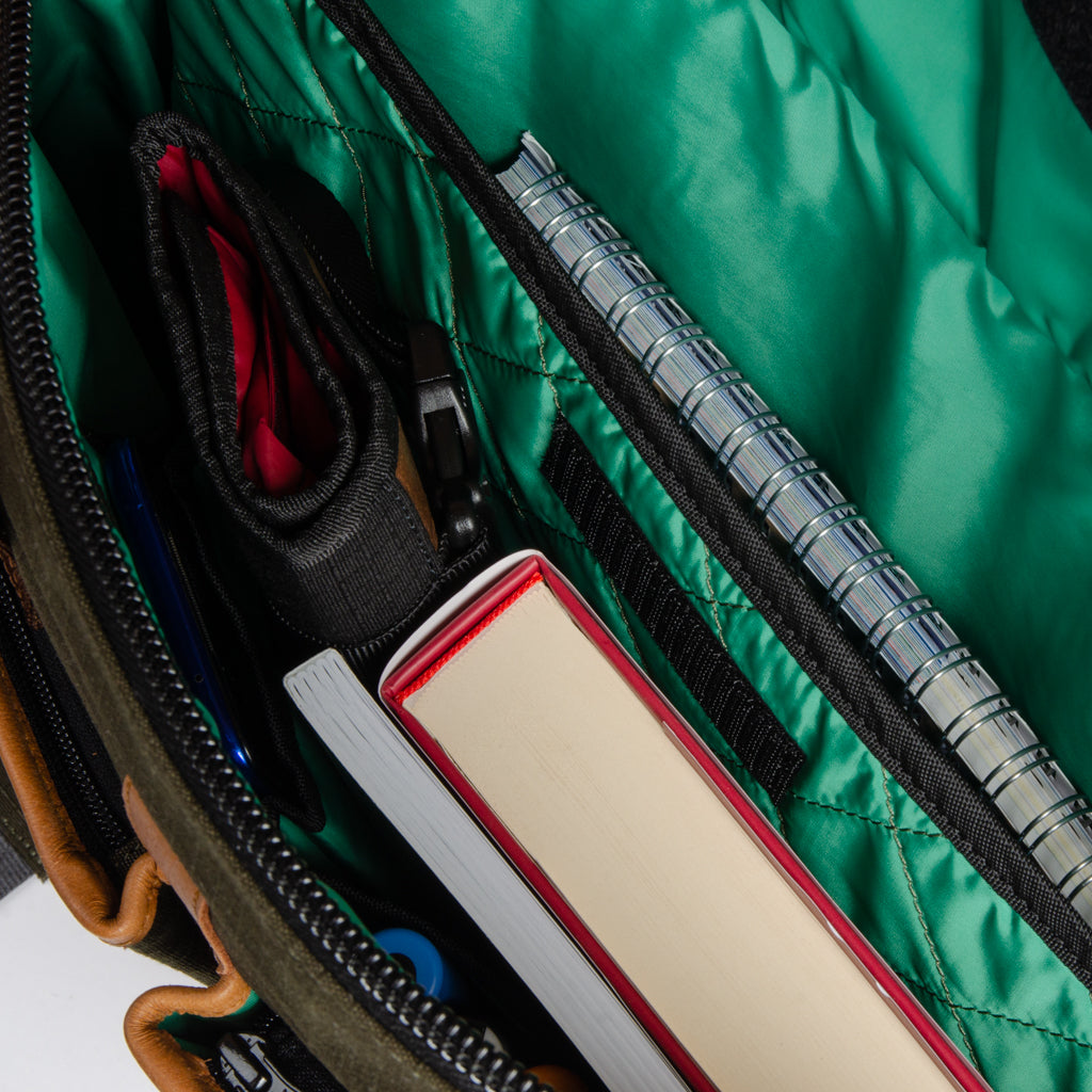 Hustler's Everyday Bag In Olive Green & Nubuck