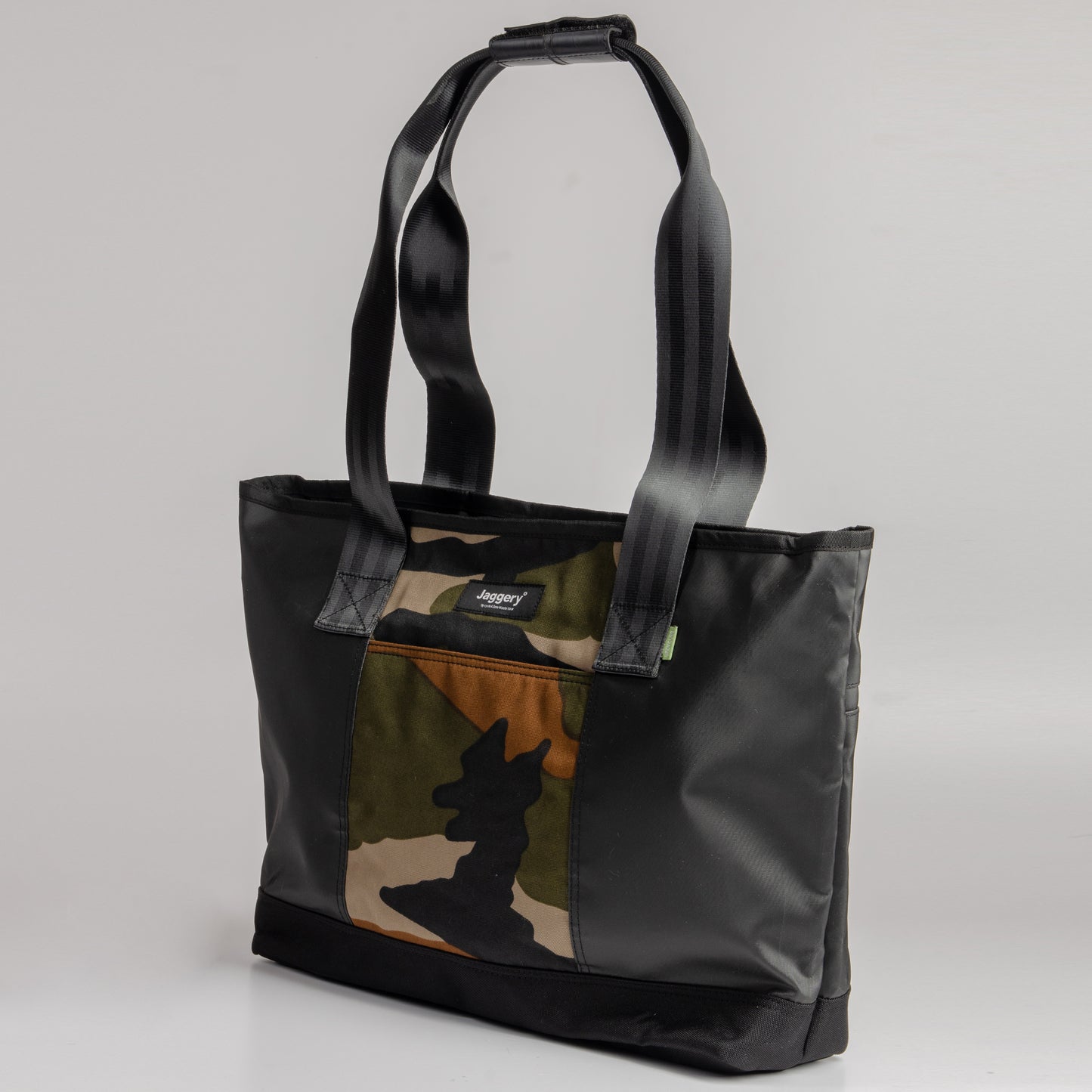 Festival Tote Bag In Black & Vintage Camo