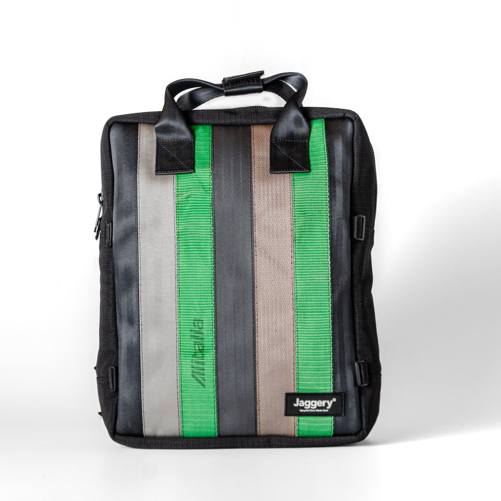 Arrive Backpack In Nostalgia Cargo & Other Belts With Black Canvas