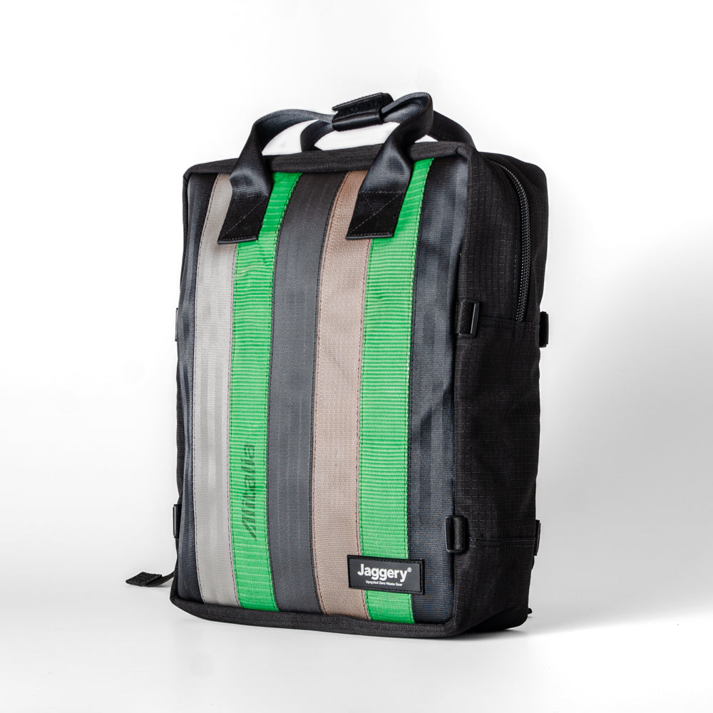 Arrive Backpack In Nostalgia Cargo & Other Belts With Black Canvas
