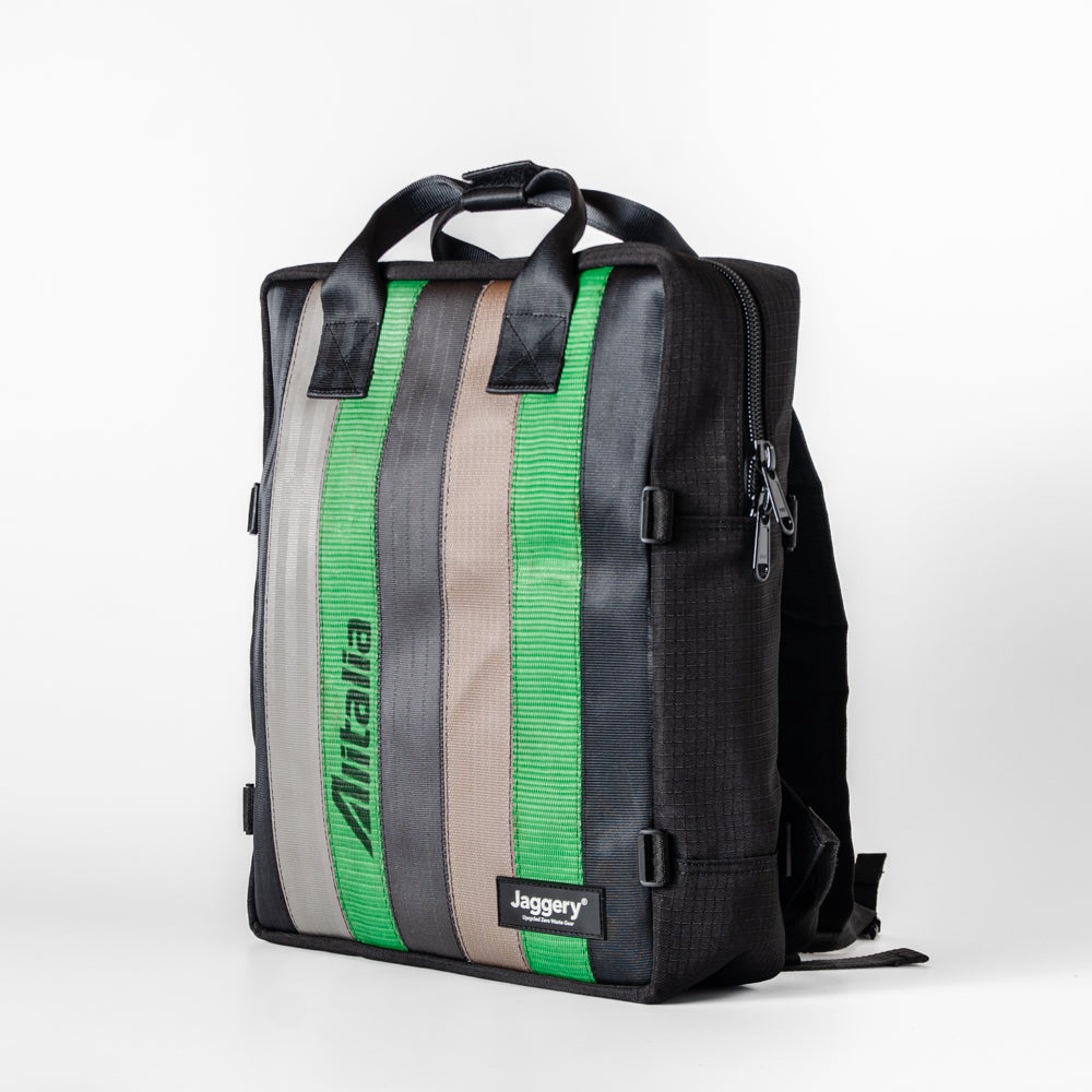 Arrive Backpack In Nostalgia Cargo & Other Belts With Black Canvas