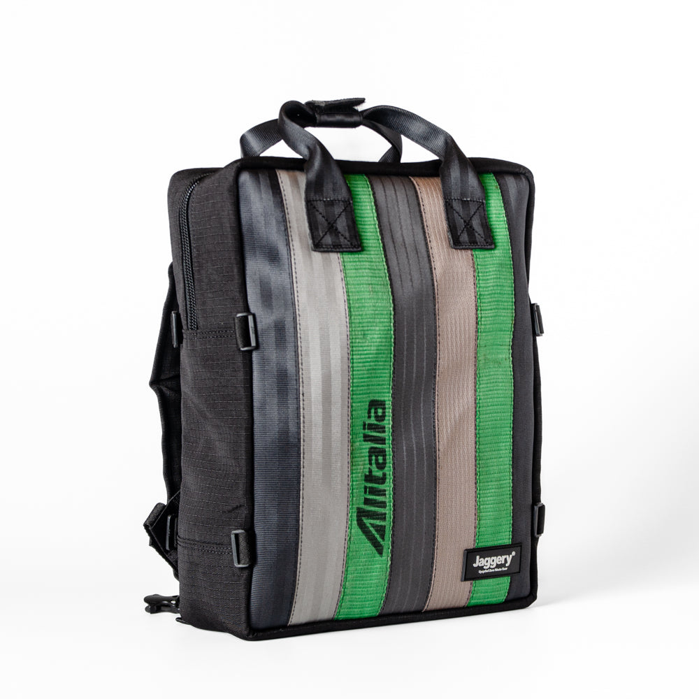 Arrive Backpack In Nostalgia Cargo & Other Belts With Black Canvas