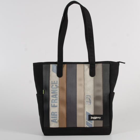 MARLINI TOTE IN AIR FRANCE CARGO AND OTHERS & BLACK CANVAS