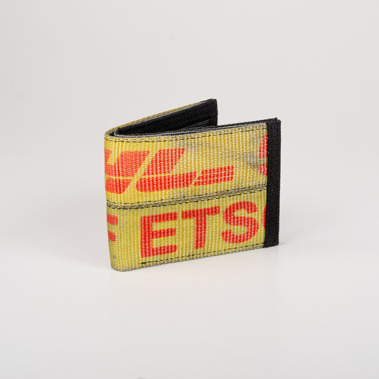Zip Wallet In Yellow Dhl Gargo Belts